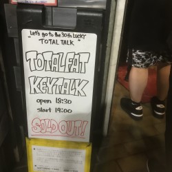 Let’s go to the 30th LUCKY “TOTALTALK” TOTALFAT × KEYTALK　千葉LOOK　2019.9.10
