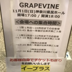 GRAPEVINE FALL TOUR 2020 神奈川県民ホール 2020.11.1