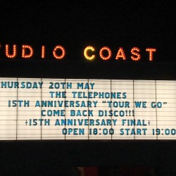 the telephones 「15th Anniversary “Tour We Go”」「COME BACK DISCO!!! 〜15th Anniversary Final〜」 新木場STUDIO COAST 2021.5.20