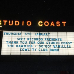 SEEZ RECORDS presents 「THANK YOU FOR OUR STUDIO COAST」 THE BAWDIES / go!go!vanillas 新木場STUDIO COAST 2022.1.6